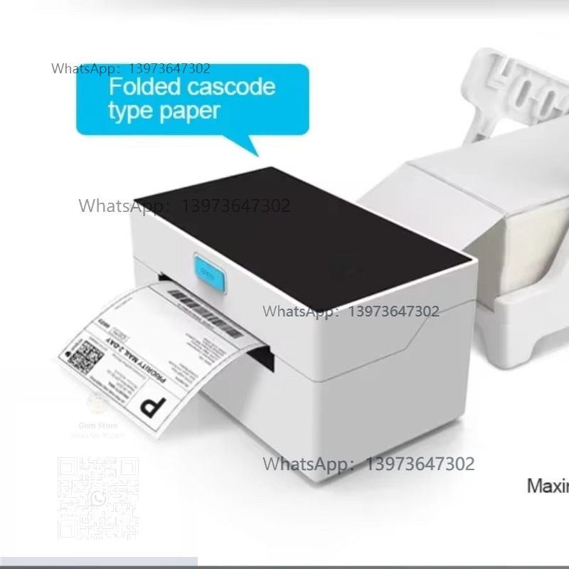 Label Printer Thermal - 3インチ80mmワイヤレスUSBサーマルステッカーラベルプリンター（配送用粘着ステッカー印刷用）