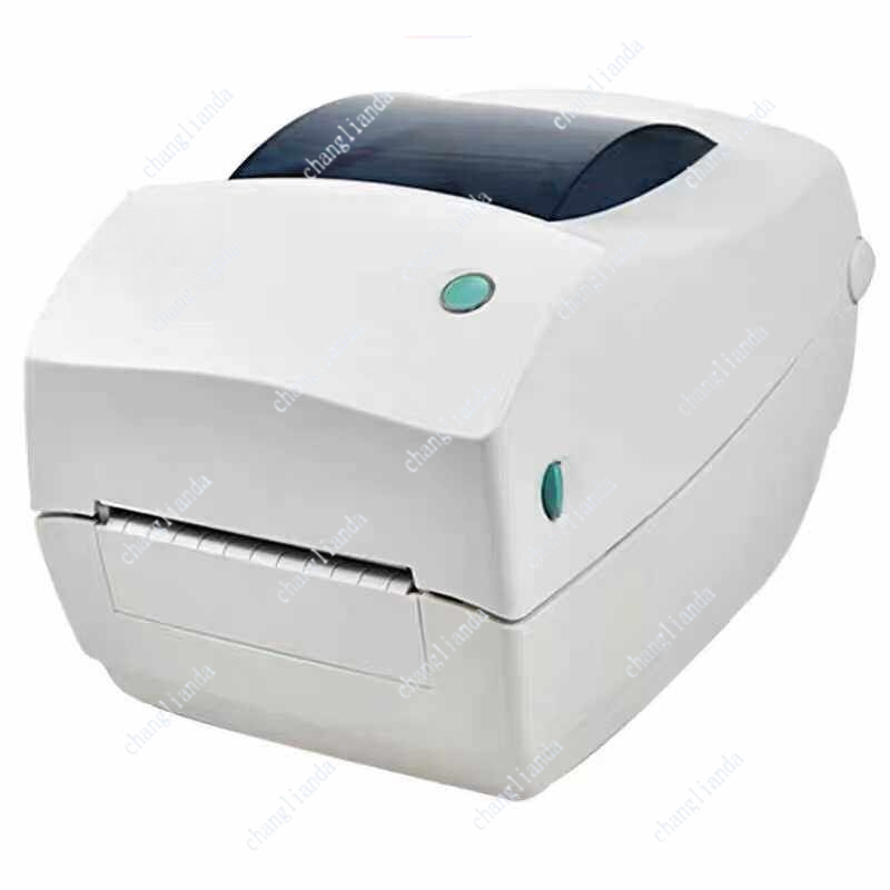 Label Printer Thermal - GK888T バーコードラベルプリンターは高性能で、1Dおよび2Dバーコードに対応し、熱転写および直接感熱方式をサポートし、203dpiです。