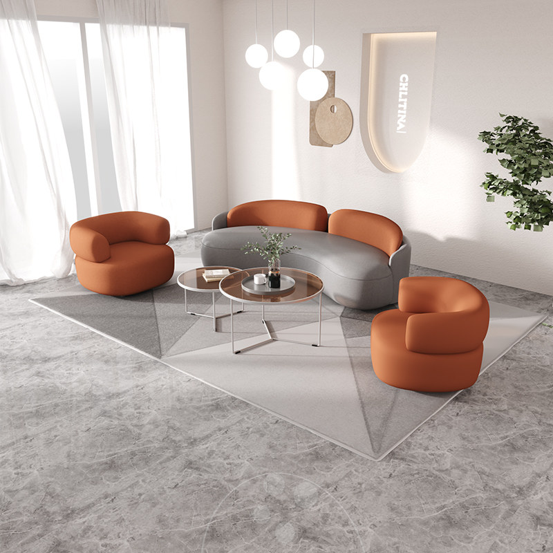 Tech Office Reception - イタリア製テックファブリックソファ ノルディックアーク ビューティーサロン 衣料品店 ラウンジ レセプションソファ