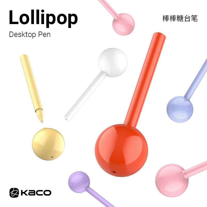 Home Office Tech Gadgets - Kiso-6色のクリエイティブなデスクトップペン,モデル0.5mm,黒のインクカップ,筆記用,大容量,800m