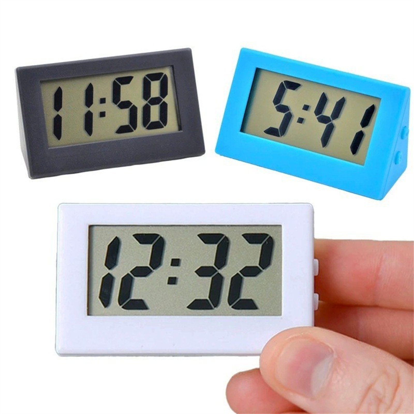 Office Tech Gadgets - ミニLEDデジタルスクリーンデスクトップ時計,ポータブル,電池式,家庭,オフィス,寝室,テーブル装飾,電子