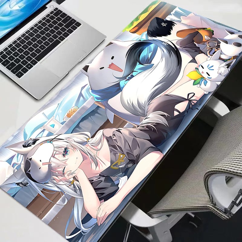 アニメマウスパッド ゲーマーXXLキーボードマット ツートー - Office Tech Background のレビューと価格