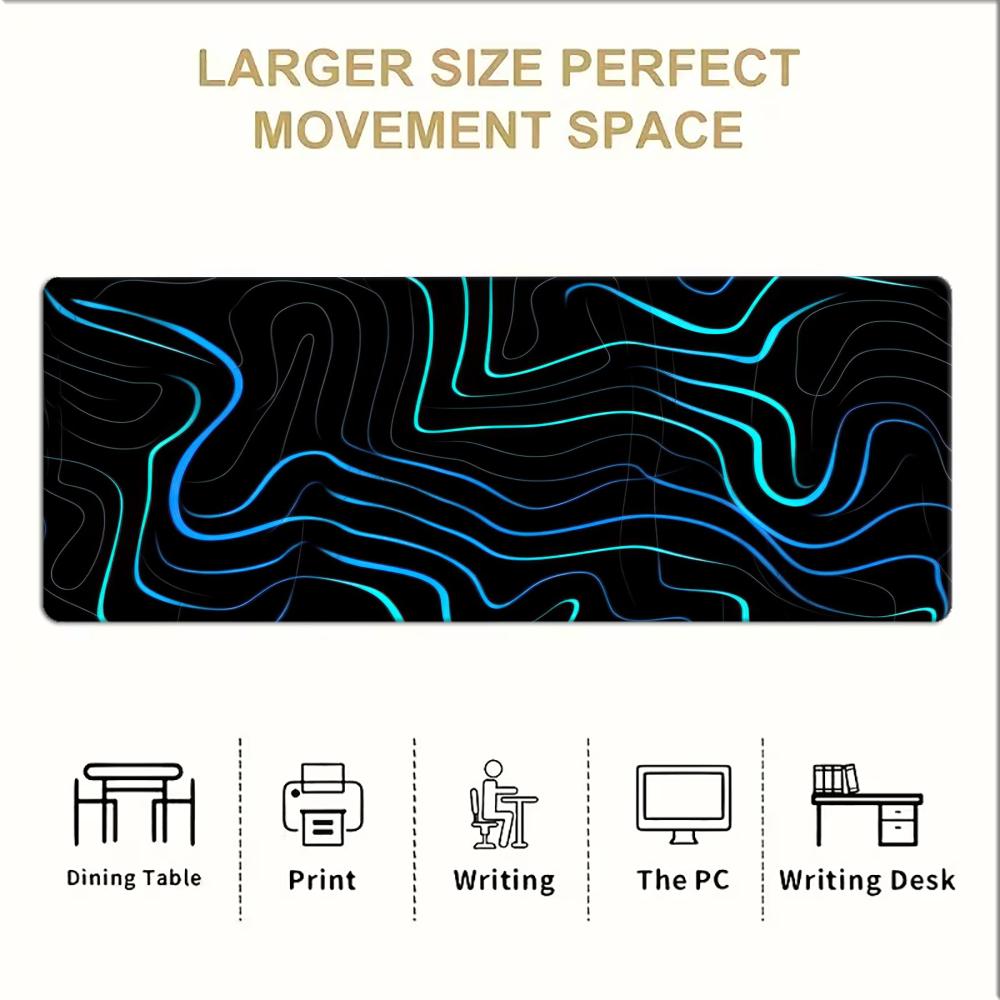 大型XXLゲーミングマウスパッドデスクマットキーボードパッド - Office Tech Background のレビューと価格