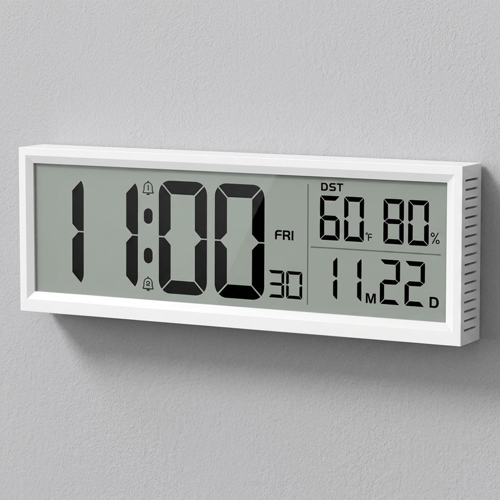 デジタル目覚まし時計 温度・湿度・日付・曜日表示付き デスク - Office Tech Gadgets のレビューと価格