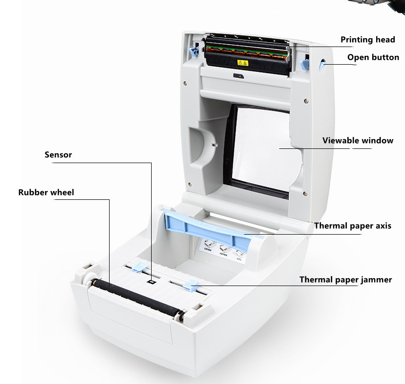 業務用高速G42S粘着ラベルサーマルプリンターすぐに使用可能 - Label Printer Thermal のレビューと価格