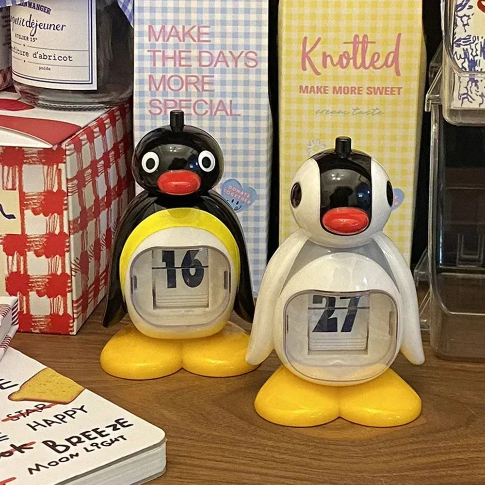 ペンギンデスクトップ装飾品カレンダープレス永久カレンダーかわ - Office Tech Gadgets のレビューと価格
