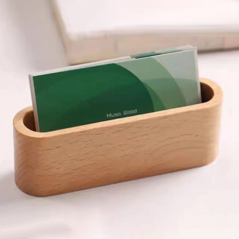 名刺ホルダー木製オーガナイザーオフィスデスク名刺ディスプレイ - Home Office Tech Gadgets のレビューと価格
