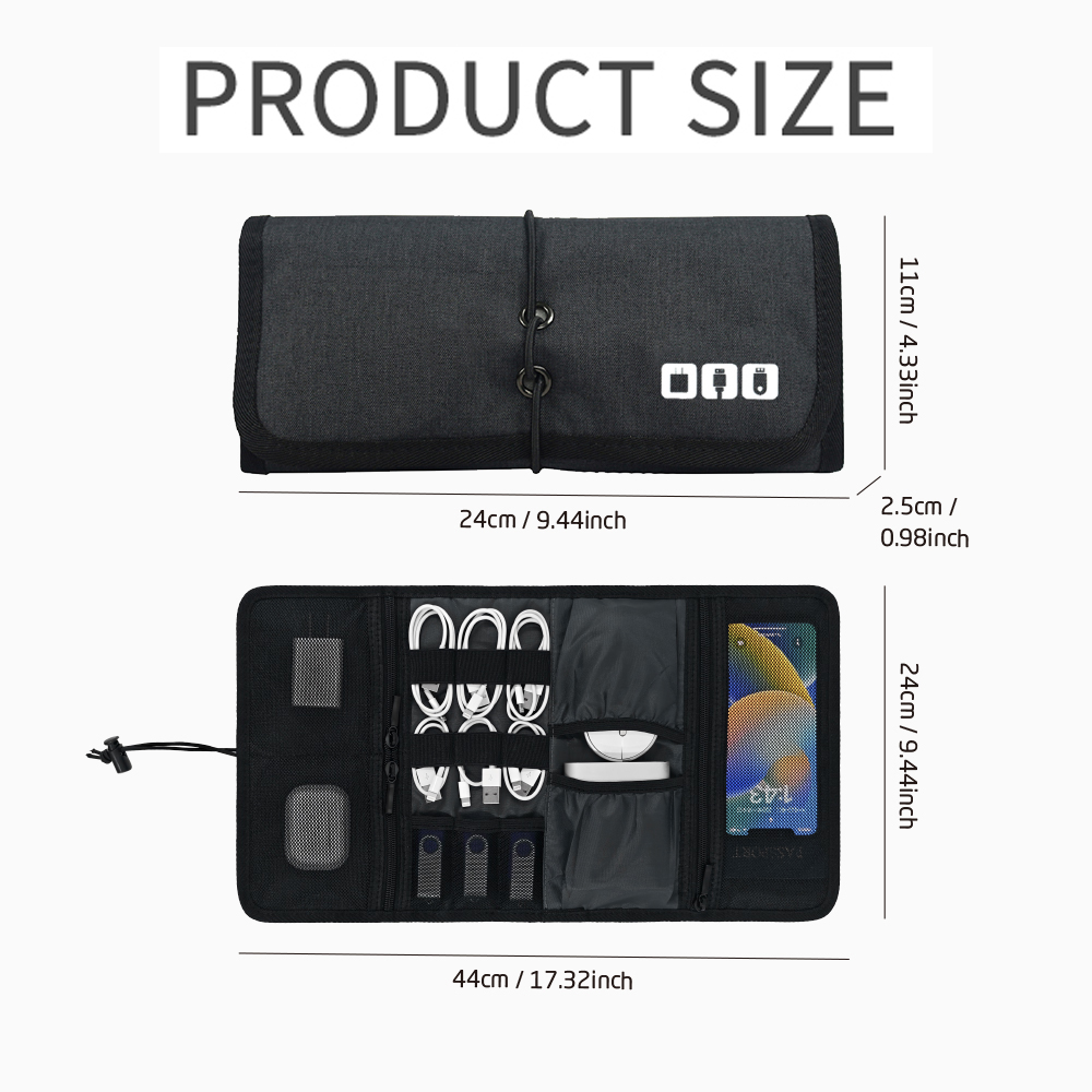 テックオーガナイザーバッグ ケーブル収納ケース トラベル電子 - Home Office Tech Gadgets のレビューと価格