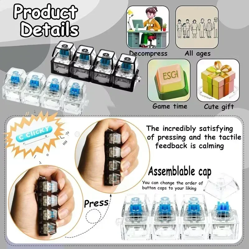 1 個 LED キーボードキーキャップストレスリリーフキーホ - Office Tech Gadgets のレビューと価格