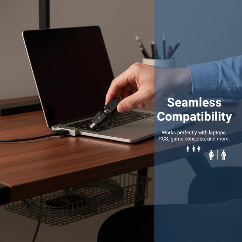 360度回転USBオス-メスアダプター、柔軟な延長ケーブル、 - Office Tech Flexible のレビューと価格