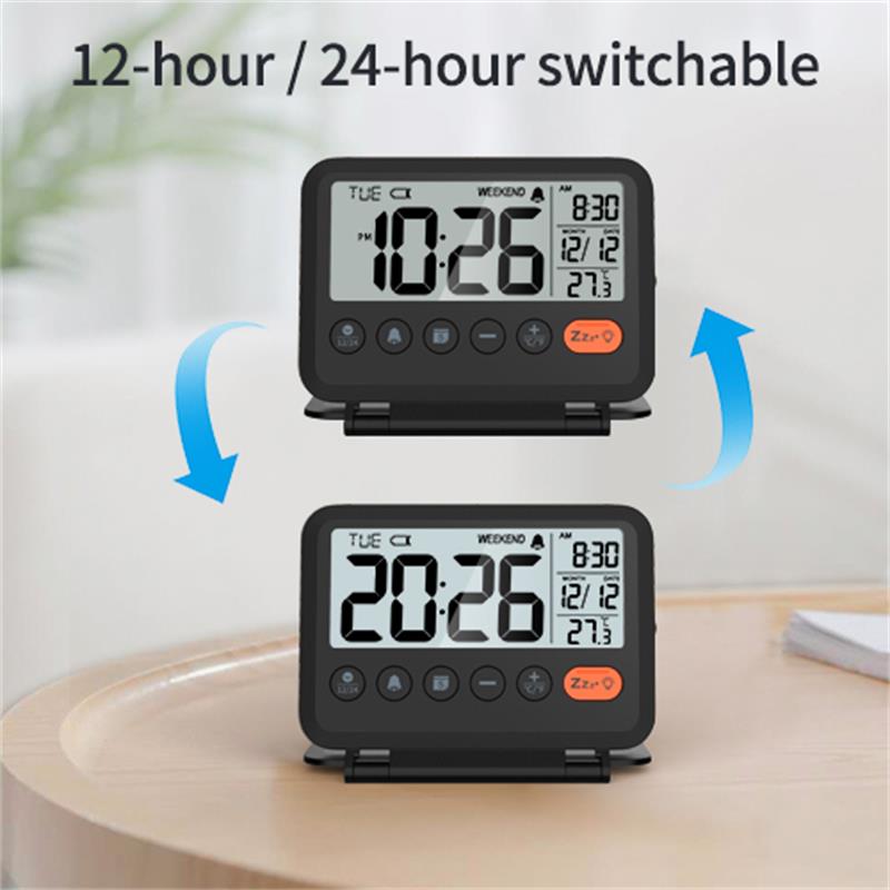 NOKLEAD ホームデジタル LCD 温度計時計折りたたみ - Office Tech Gadgets のレビューと価格