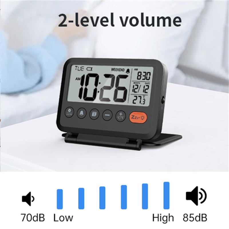 NOKLEAD ホームデジタル LCD 温度計時計折りたたみ - Office Tech Gadgets のレビューと価格