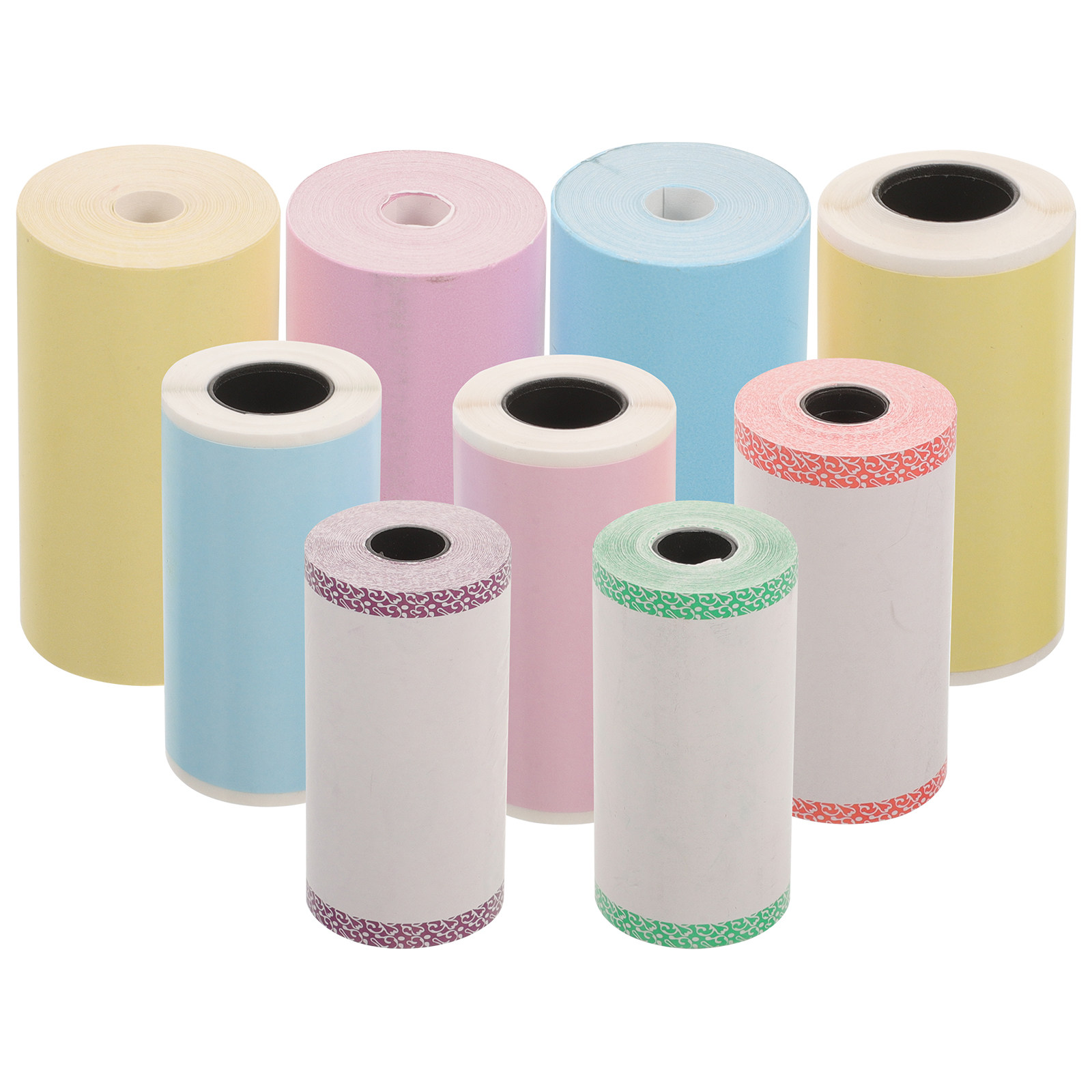 9ロールサーマルプリンターステッカー用紙、カラフルな自己粘着 - Label Printer Thermal のレビューと価格